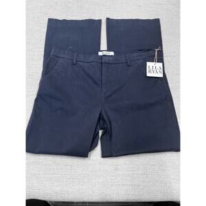 Lila Ryan Bootcut‎ Trouser Size 16 Navy Blue The Jenalyn Soft Brushed Pants NWT
